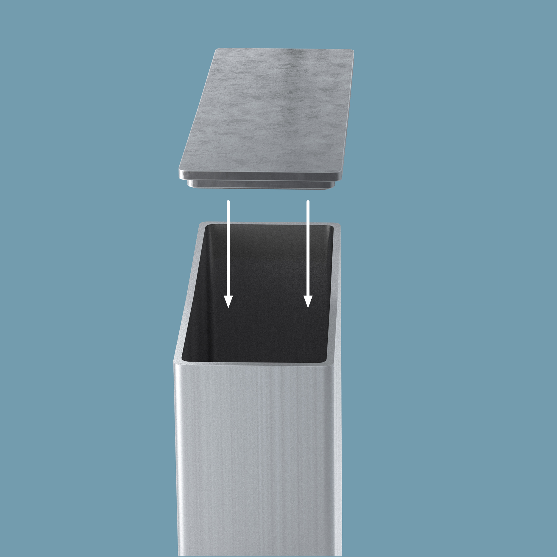 Rectangle End Cap Radius3