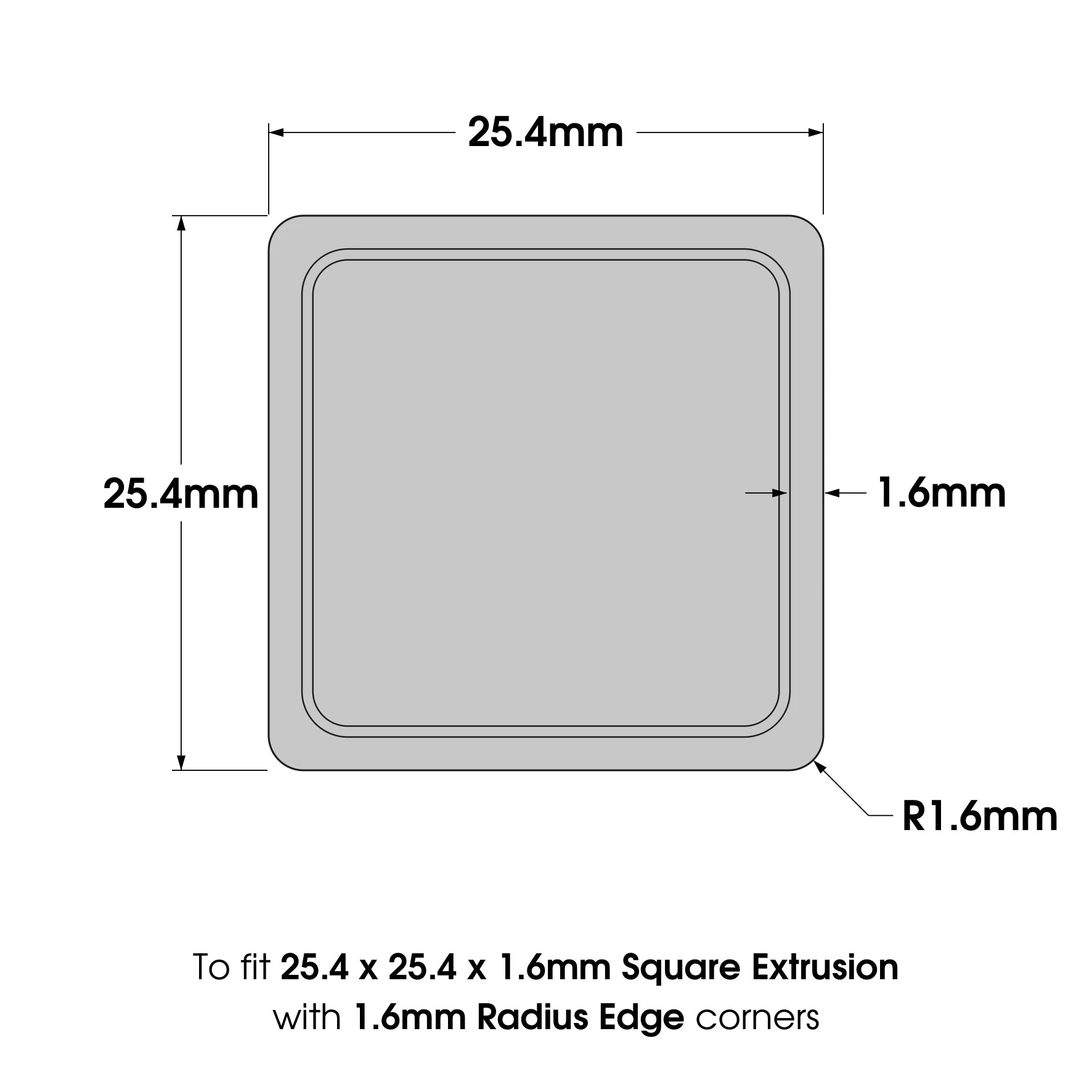 25425416R16 top view